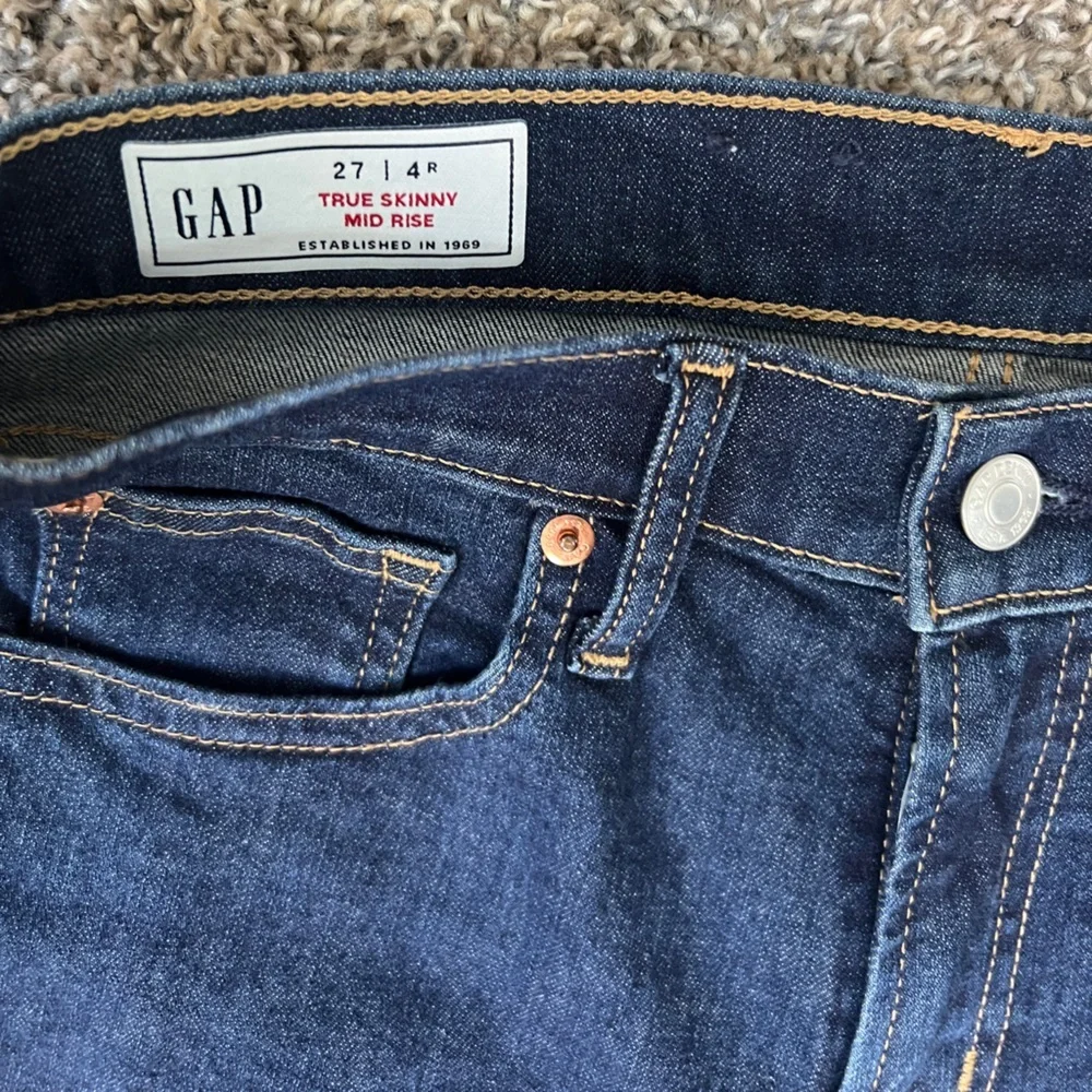 Gap Y2K Festival Ready Women’s Blue Indigo True Skinny Jeans - Picture 4 of 6